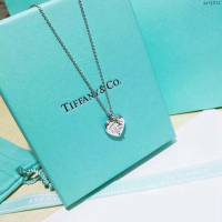 Tiffany純銀飾品 蒂芙尼女士專櫃爆款925純銀心鎖項鏈  zgt1611