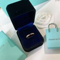 Tiffany純銀飾品 蒂芙尼女士專櫃爆款交叉戒指  zgt1759