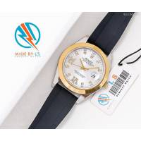 ROLEX勞力士 日誌月相型 904蠔式鋼 18k微納米電鍍金 五珠帶 三度防水性能 全自動進口機械男表  wssb5065