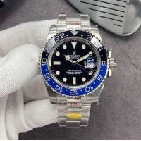 勞力士複刻手錶 Rolex男士腕表 黑藍陶瓷圈 GMTMASTER格林尼治型環球腕表 126710BLRO-0001  gjs2183