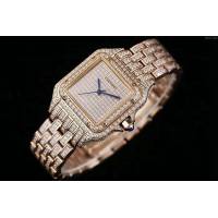Cartier手錶 奢華珠寶飾品 Panthère de Cartier女神腕表 卡地亞高端女表  hds1262