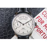 IWC手錶 V2升級版 萬國lW52850 葡萄牙萬年曆腕表系列 萬國表高端機械男表  hds1431