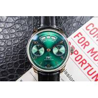 IWC手錶 V2升級版 萬國lW52850 葡萄牙萬年曆腕表系列 萬國表高端機械男表  hds1435