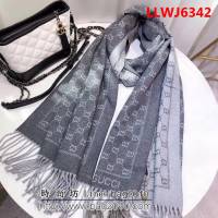 GUCCI古馳 冬季新款雙面雙色包芯紗圍巾 可做披肩 g020 LLWJ6342