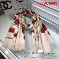 CHANEL香奈兒海外原單 18年新款 花型款式長圍巾 LLWJ6681