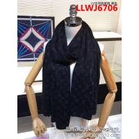 路易威登LV2018新款 LV吉祥物披肩 純羊絨圍巾 LLWJ6706