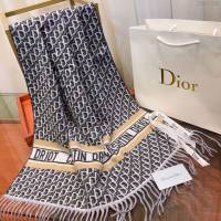 Dior女圍巾 高端面料 迪奧羊絨混紡長圍巾  llwj6388