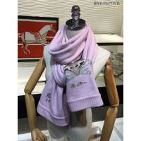 Dior星座針織長巾 雙層加厚 迪奧山羊絨星座手工嵌花圍巾  llwj6514