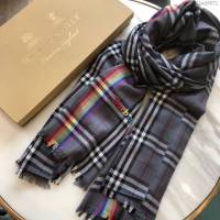 Burberry圍巾 bulingbuling系列 巴寶莉經典格羊絨披肩 Burberry長款女圍巾  llwj6571