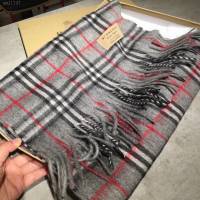 Burberry深度水波紋經典羊絨格子圍巾 巴寶莉2021新款圍巾  mmj1147