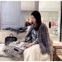 DiorCD動物印花長巾女士圍巾 迪奧2021專櫃款圍巾披肩毛毯三用  mmj1313