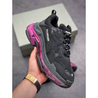 Balenciaga經典款男女鞋 巴黎世家頂級版本Triple S 3.0 巴黎世家三代全新配色復古休閒跑鞋 Balenciaga情侶款老爹鞋  hdbl1045