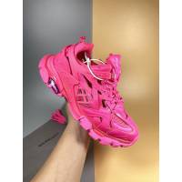 Balenciaga經典款女鞋 巴黎世家頂級版本4代 Track.2老爹鞋 騷粉Balenciaga高端女運動鞋  hdbl1074