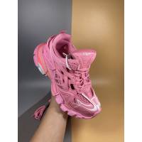 Balenciaga經典款女鞋 巴黎世家頂級版本4代 Track.2老爹鞋 騷粉Balenciaga高端女運動鞋  hdbl1075