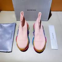 Balenciaga經典款男女鞋 巴黎世家頂級版本Triple-s高幫襪子鞋 巴黎世家復古做舊慢跑鞋 Balenciaga情侶款老爹鞋  hdbl1180