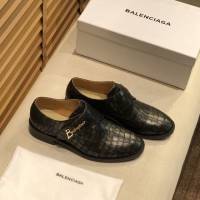 Balenciaga經典款男鞋 巴黎世家頂級版本進口原版小牛皮西裝鞋  hdbl1192