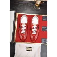GUCCI男鞋 原單品質 歐式風格 2018新款 古馳進口牛皮男鞋 Gucci紅色休閒鞋  hdnx1002