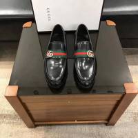 GUCCI男鞋 古奇新款 一腳蹬休閒皮鞋 原單品質 古馳男皮鞋 Gucci商務皮鞋  hdnx1088