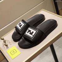FENDI男鞋 新款休閒拖鞋 高品質 芬迪男士拖鞋  jpx1701