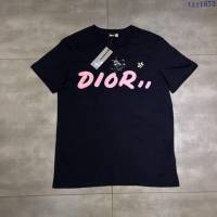 Dior夏裝T恤 19春夏新款 迪奧男短袖上衣 黑色短袖  tzy1673