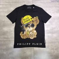 Philipp Plein短袖衣 19春夏新款 普萊因男士黑色小熊印花T恤  tzy1715