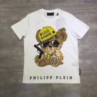 Philipp Plein短袖衣 19春夏新款 普萊因男士白色小熊印花T恤  tzy1716