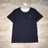 Brunello Cucinelli黑色短袖 19春夏新款 布魯諾·庫奇利黑色T恤  tzy1802