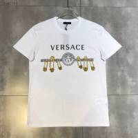 Versace男短袖 範思哲2020新款男裝 重工釘珠片男T恤  tzy2393