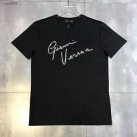 Versace男短袖 範思哲2020新款男裝 超閃重工燙鑽男T恤  tzy2484