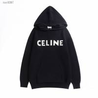 Celine專櫃賽琳2023FW新款貼布刺繡連帽針織毛衣 男女同款 tzy3207