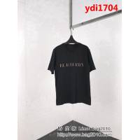 BURBERRY巴寶莉 19ss新款 Bbr字母刺繡拼接 格紋純棉汗布短袖 簡約百搭款 男女同款 ydi1704