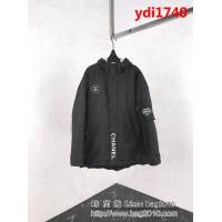 CHANEL香奈兒 18FW vintage 小香中古系列 最新coco袖標 中長款 男棉服 ydi1740