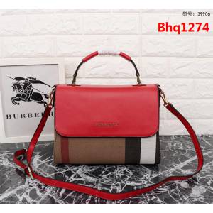 BURBERRY巴寶莉 最新格紋 帆布女士手提包 可斜背 39906  Bhq1274