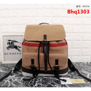 BURBERRY巴寶莉 Canvas格紋棉布混紡 雙肩包 麻布39191  Bhq1303