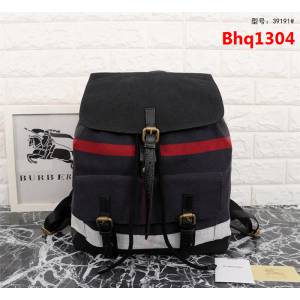 BURBERRY巴寶莉 Canvas格紋棉布混紡 雙肩包 麻布39191  Bhq1304