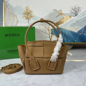 Bottega veneta高端女包 KF008 寶緹嘉荔枝紋焦糖arco29 BV經典款mini手拎肩背包  gxz1216