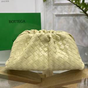 Bottega veneta高端女包 98062寬編織 寶緹嘉純手工編織羔羊皮女包 BV經典款大號編織雲朵包  gxz1404