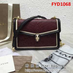BVLGARI寶格麗 2018專櫃新型蛇頭包 蛇形繡線限定款 Serpenti Forever系列 286628 FYD1068
