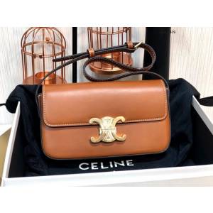 Celine專櫃2022新款Triomphe Shoulder Bag 194143 賽琳最新款凱旋門腋下包 sldj2409