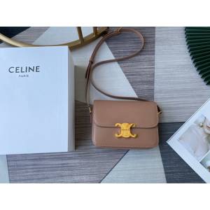 Celine女包 賽琳升級版小號 凱旋門扣 Celine單肩斜挎女包 188423  slyd2156