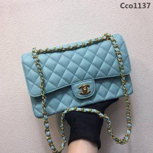 CHANEL香奈兒 独家背景实拍 小香cf系列 cf2.55经典 1112# 最新细球纹原厂小牛皮 纯钢五金 時尚百搭 鏈條單肩斜挎包  Cco1137