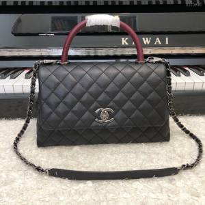Chanel女包 92991 Chanel鏈條包 小顆粒球紋皮 最頂級複刻手工製作 香奈兒爆款手提女包  djc3946