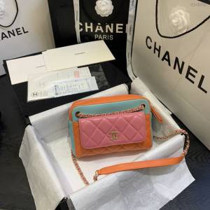 Chanel女包 AS1367# 2020新款球紋與羊皮版二合一鏈條包 香奈兒單肩斜挎女包  djc4018