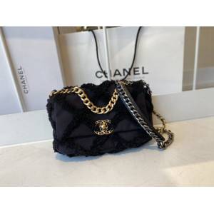 Chanel女包 香奈兒專櫃最新款提花嬉皮包 19Bag Chanel手提肩背枕頭包 AS1160  djc4072