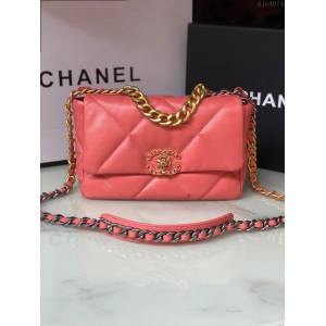 Chanel女包 香奈兒專櫃最新款19系列羊皮包 Chanel經典款女包 S1160  djc4074
