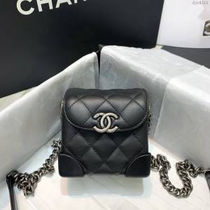 Chanel女包 香奈兒專櫃最新款小方盒 Chanel單肩斜挎鏈條女包 AS1166  djc4211