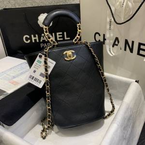 Chanel女包 香奈兒專櫃最新款水桶背包 Chanel牛皮肩背手提女包 AS1362  djc4253