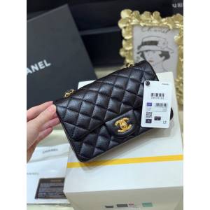 Chanel專櫃新款純原廠CF方胖子經典款Classic flap bag 香奈兒1116小羊皮鏈條肩背女包 djc4493