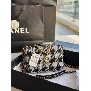 Chanel專櫃2022年新色秋冬款千鳥格19bag鏈條女包 小號AS1160# 香奈兒手拿斜挎側背肩背手提女包 djc4582