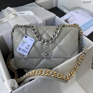 Chanel專櫃新款1161中號19Bag女包 香奈兒經典百搭枕頭包鏈條單肩斜挎包 djc5047